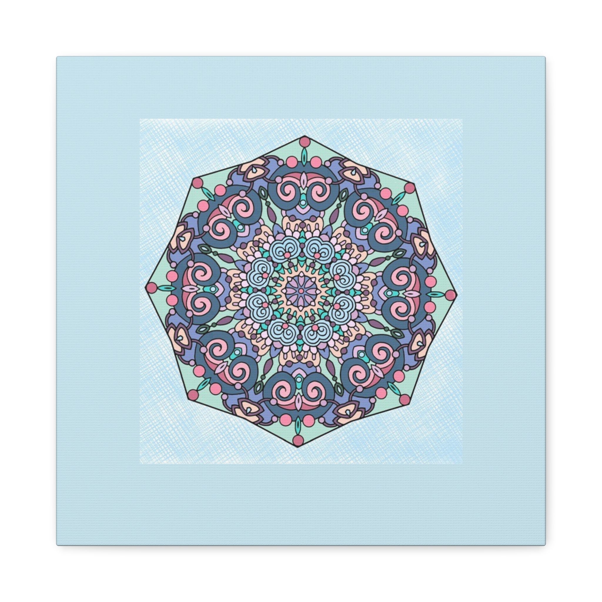 Pastel Mandala Canvas Wall Art