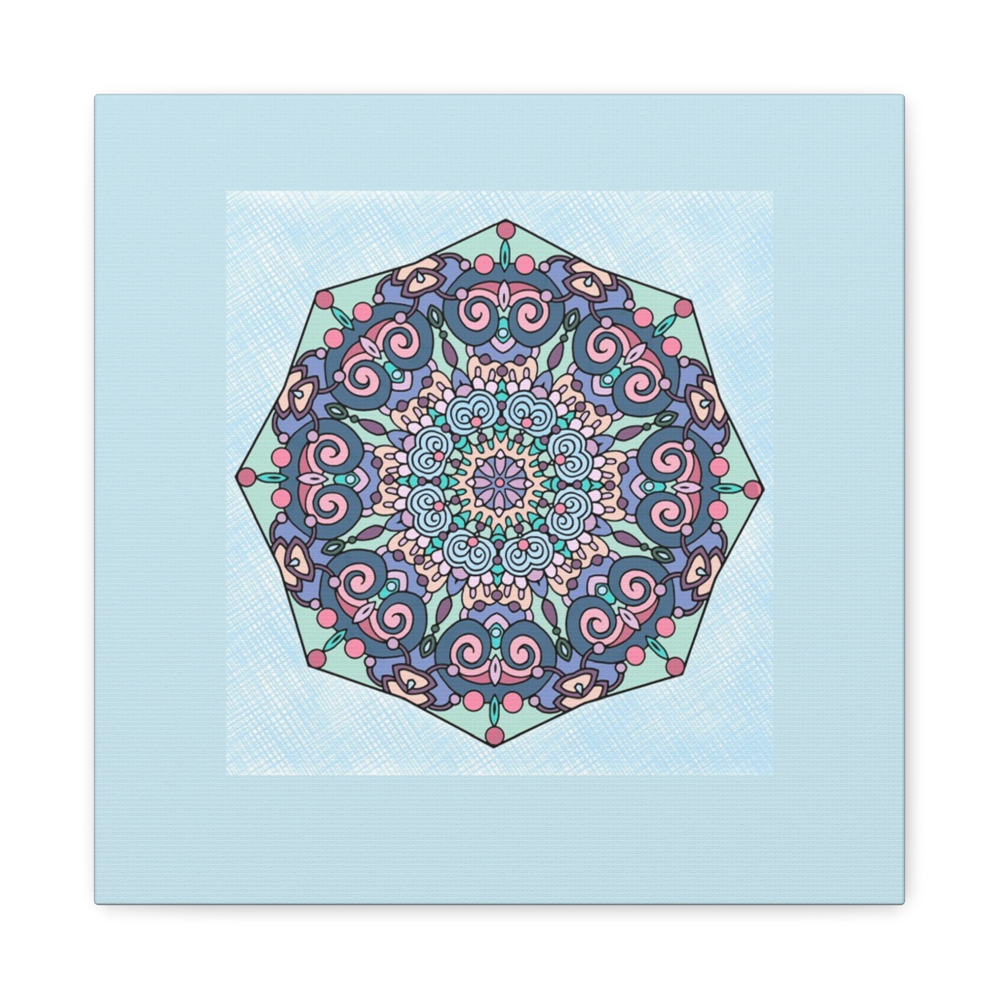Pastel Mandala Canvas Wall Art