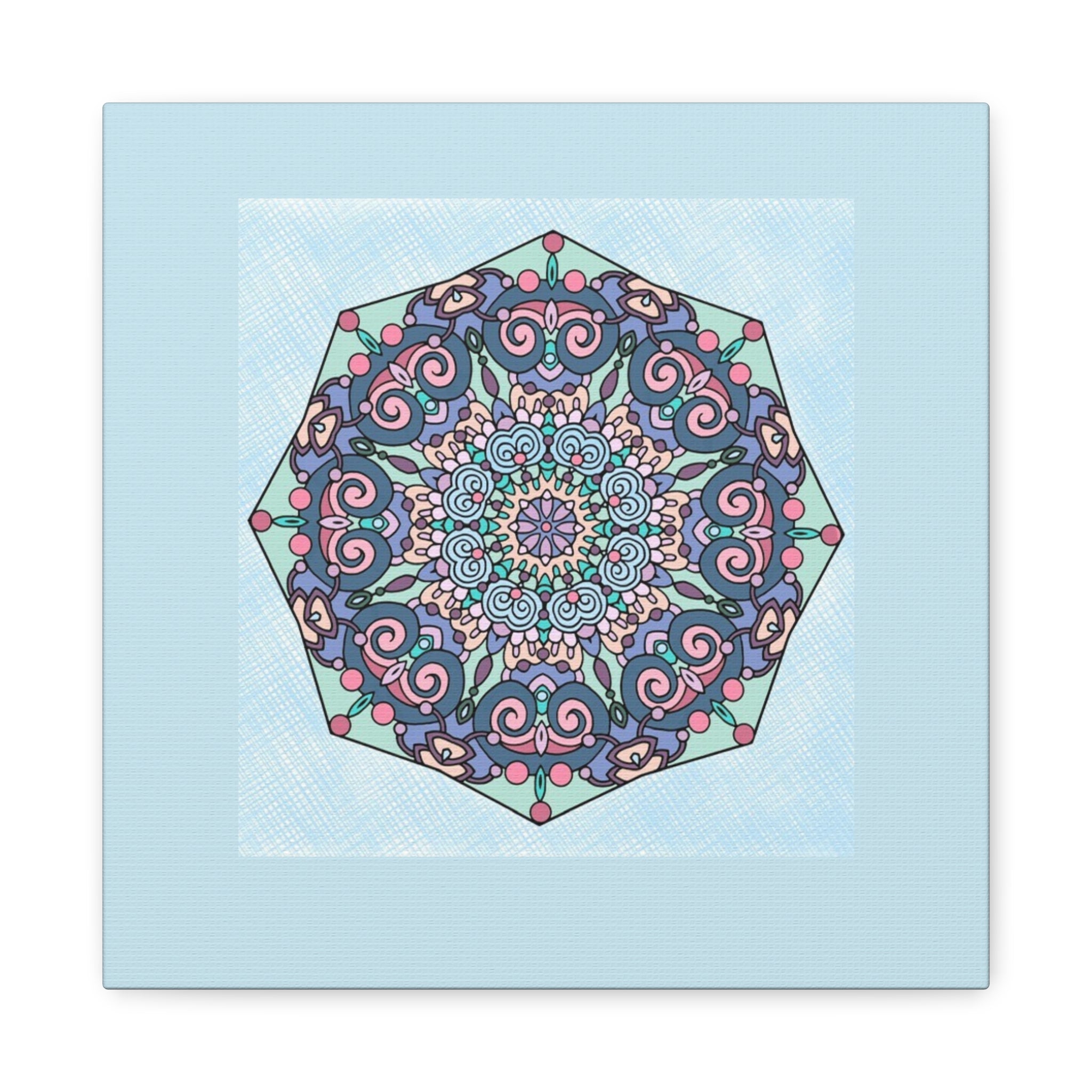 Pastel Mandala Canvas Wall Art