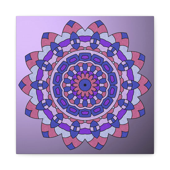 Lavender Dream Mandala Canvas Wall Art Print
