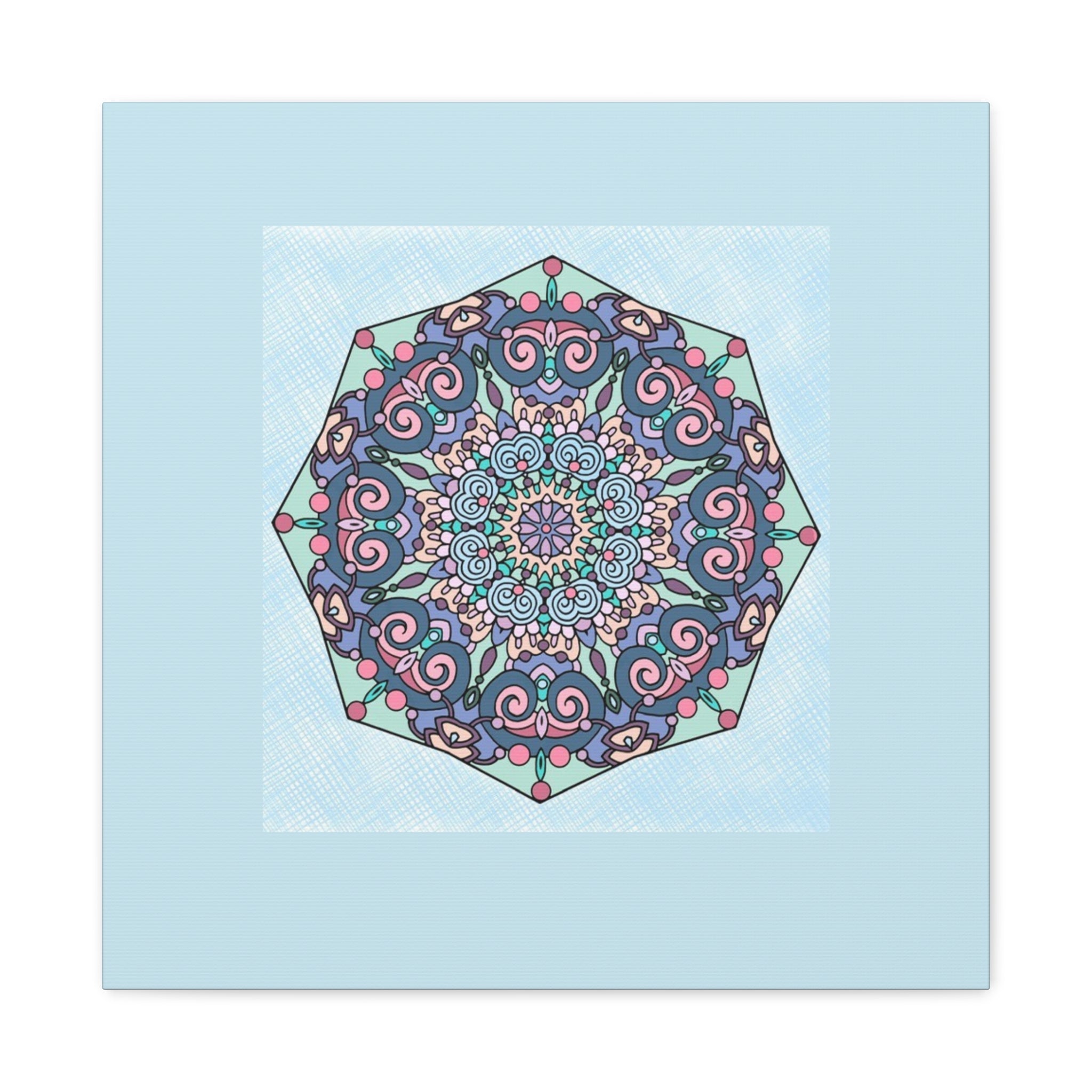 Pastel Mandala Canvas Wall Art